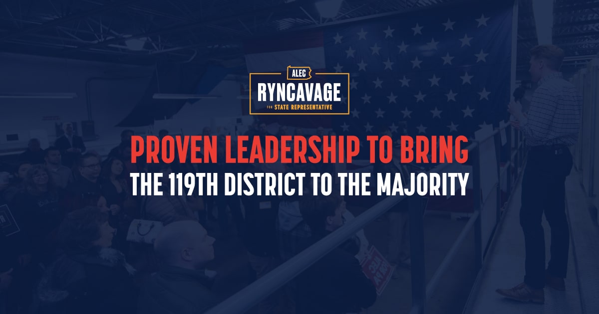 Meet alec alec ryncavage for state representative official website